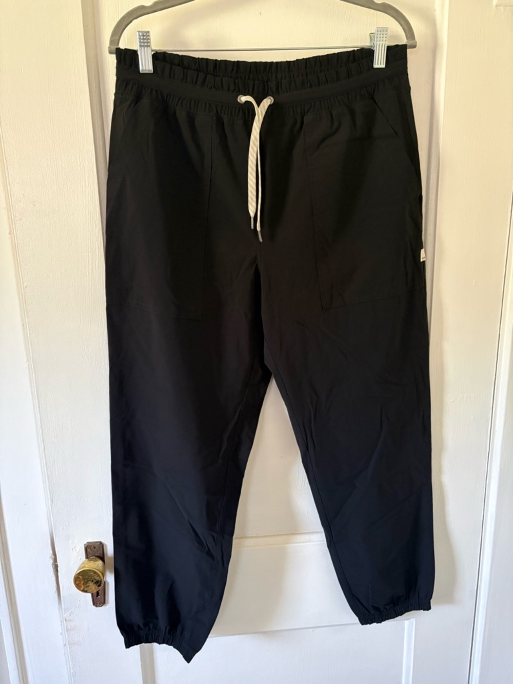 Vuori Black Drawstring Track Joggers